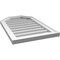 Ekena Millwork Octagonal Top Surface Mount PVC Gable Vent w/ 2"W x 1-1/2"P Brickmould Frame, 18"W x 28"H GVPOT18X2802SN - alternate 3